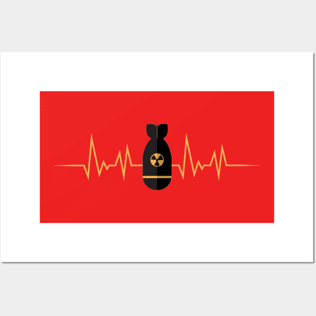 atomic bomb heartbeats Wall Art by KayBar27